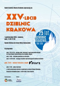 25-lecie-dzielnic-krakowa-plakat